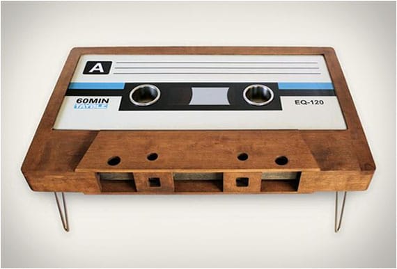 Here's A Cassette Tape Coffee Table