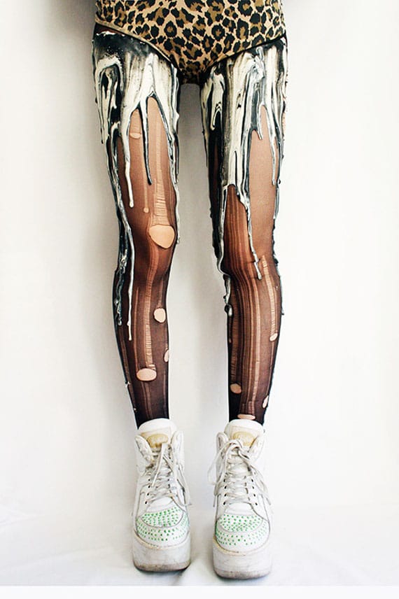 Tights That Look Like Your Legs Are Melting