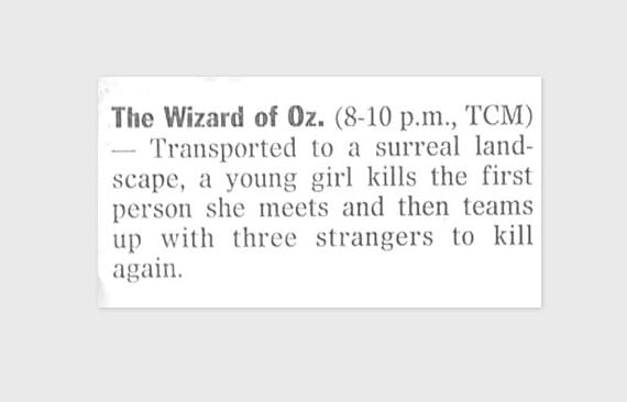 A Whole New View on The Wizard of Oz