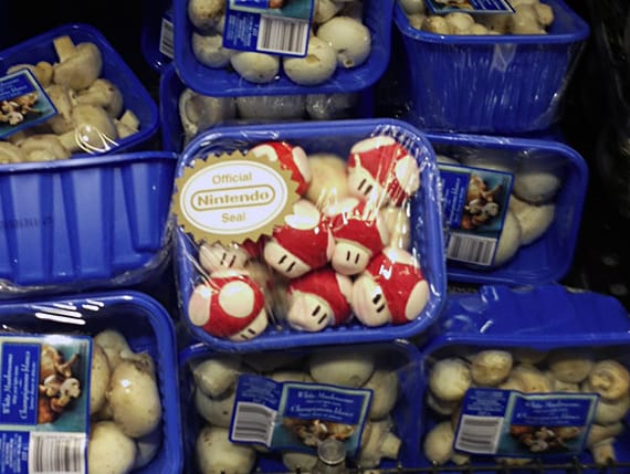 Mario Mushrooms Spotted at Grocery Store