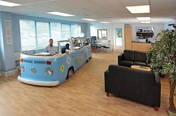 VW Van Makes One Groovy Workspace 
