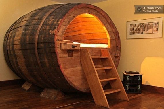 Booze & Sleep In A Beer Barrel 