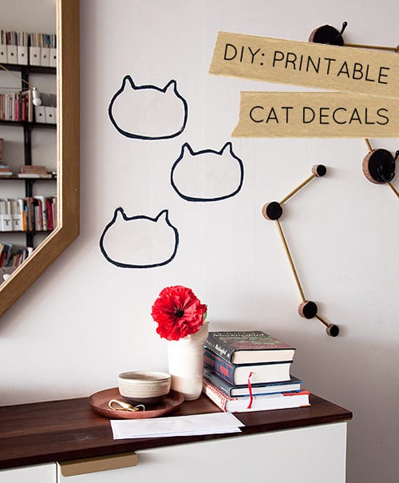 DIY Kitty Wall Decals Are The Cat's Pajamas