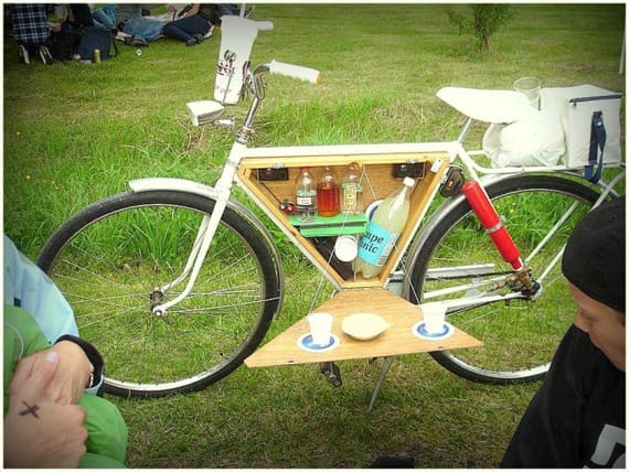 Bicycle Bar Cart: Because It's Totally Legal