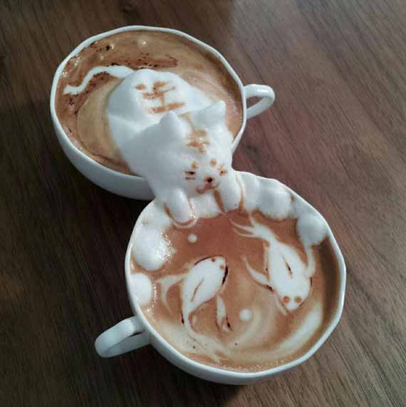 In-Your-Face Coffee: 3D Latte Art