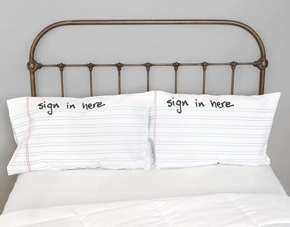 Keep Track Of Your Conquests With Sign In Pillowcases