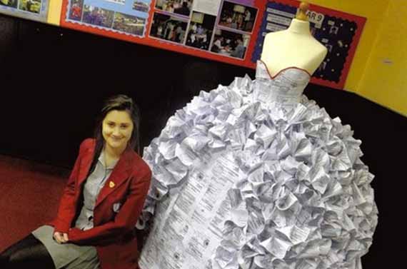 Wedding Dress Made Of Divorce papers