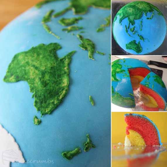 Earth Cake With Layers Interior