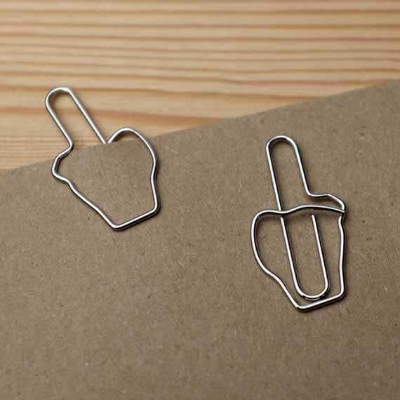 These Paperclips Are Flippin' The Bird!
