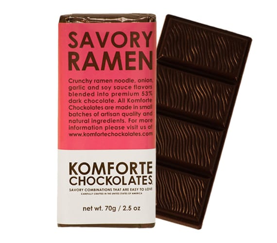 Perfect For College Students: Savory Ramen Noodle Chocolate Bar