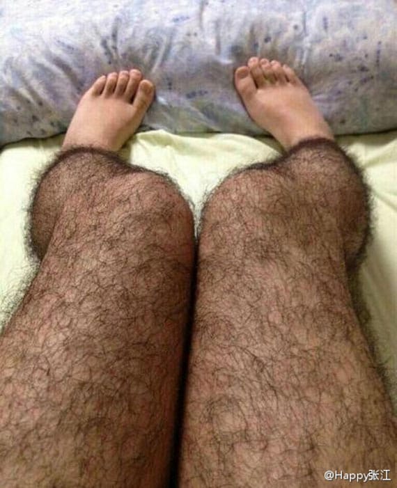 Anti-Pervert Hairy Leg Stockings