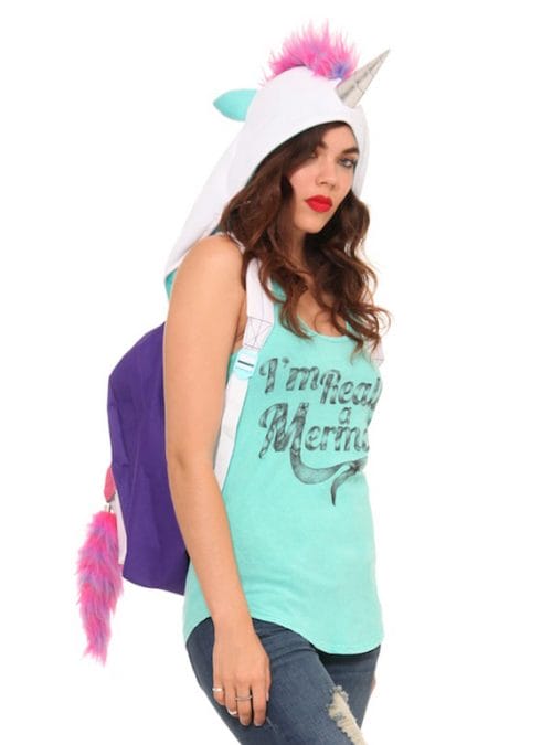 Magical Unicorn Hoodie Backpack