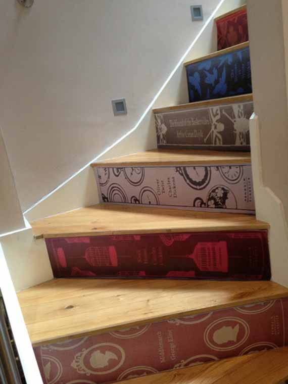 Decals Turn Your Stairs Into Books