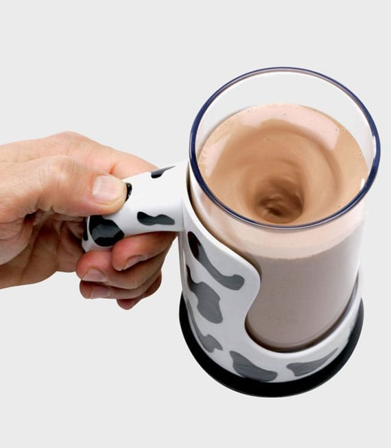 Mug With Built In Chocolate Milk Mixer