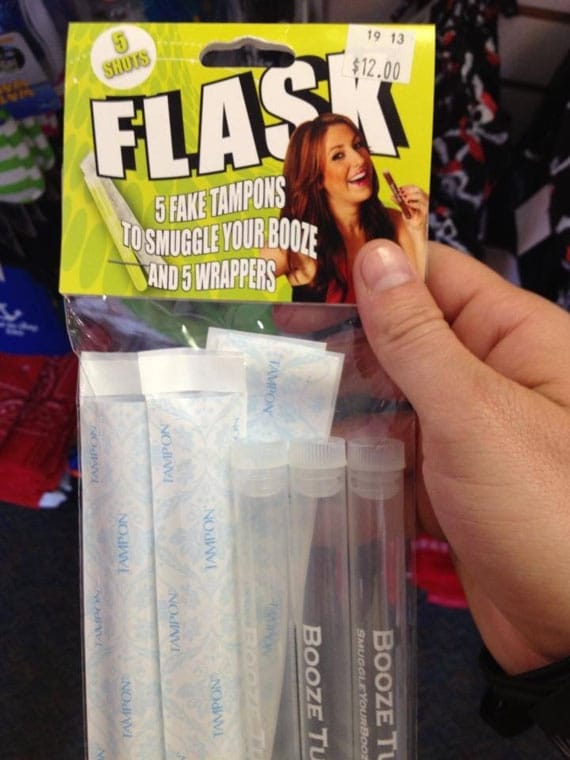 Disguise Your Flask As A Tampon