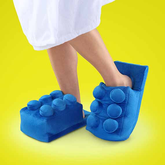 Sounds Painful: LEGO Brick Slippers
