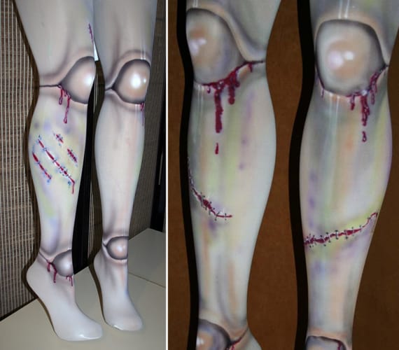 Dead Legs: Grody Zombie Doll Tights