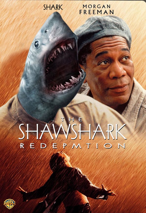 Sharks Replace Characters In Movie Posters