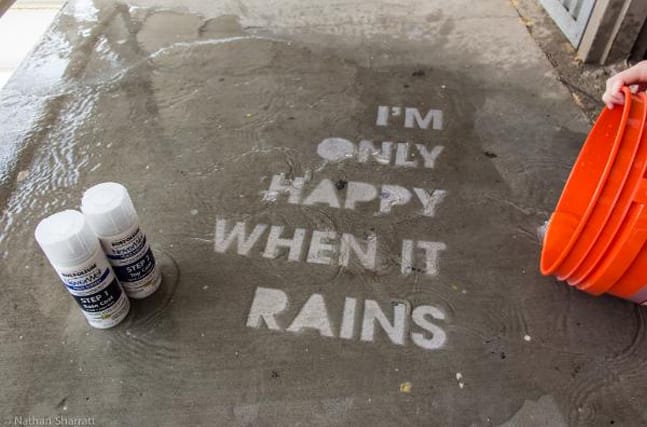 Street Art That Only Appears When It Rains