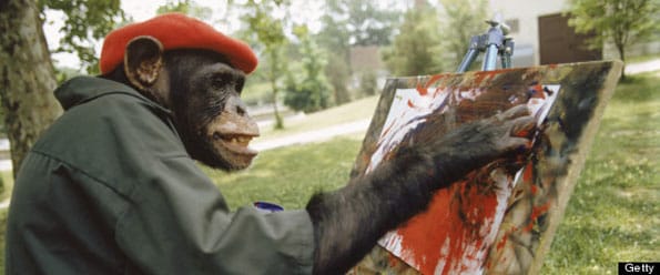 Brent, The Painting Chimp