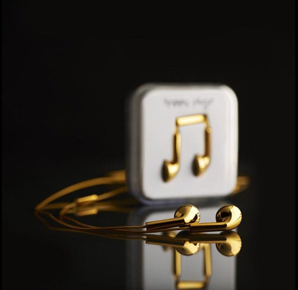 $14.5k 18-Carat Gold Earbuds