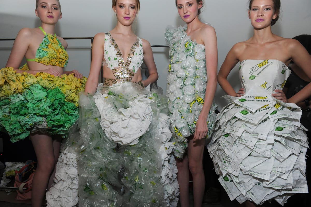 Dresses Crafted From Subway Wrappers