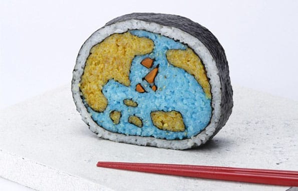 Intricate Sushi Roll Art