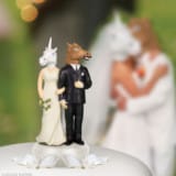 Unicorn/Horse Wedding Cake Toppers
