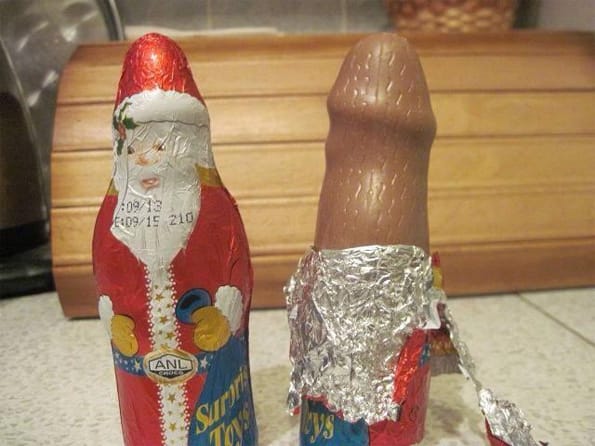 Santa, Keep It Covered for Christ's Sake!