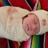 Make Baby Burritos with the Tortilla Swaddle Blanket