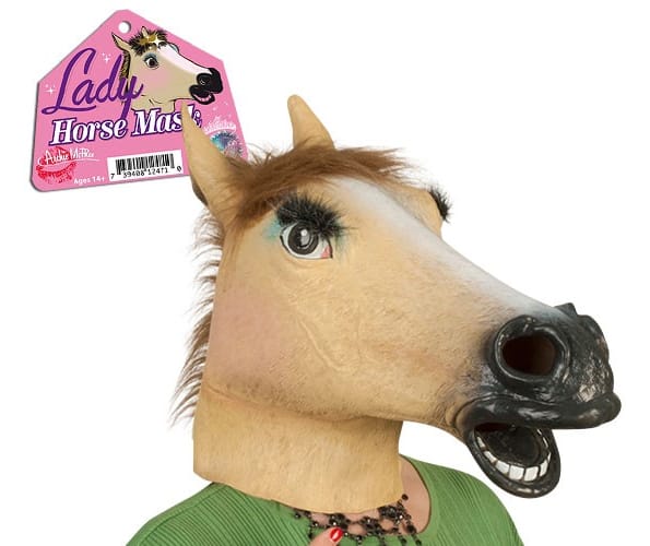 Horse-mask-lady