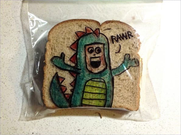 Dad Makes Awesome Sandwich Bag Art
