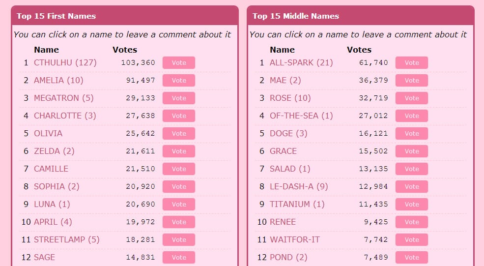 What Happens When You Let the Internet Name Your Baby Girl?