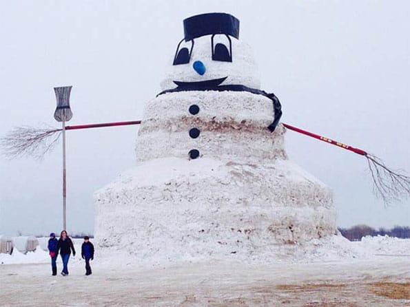 Giant Snowman Is Giant