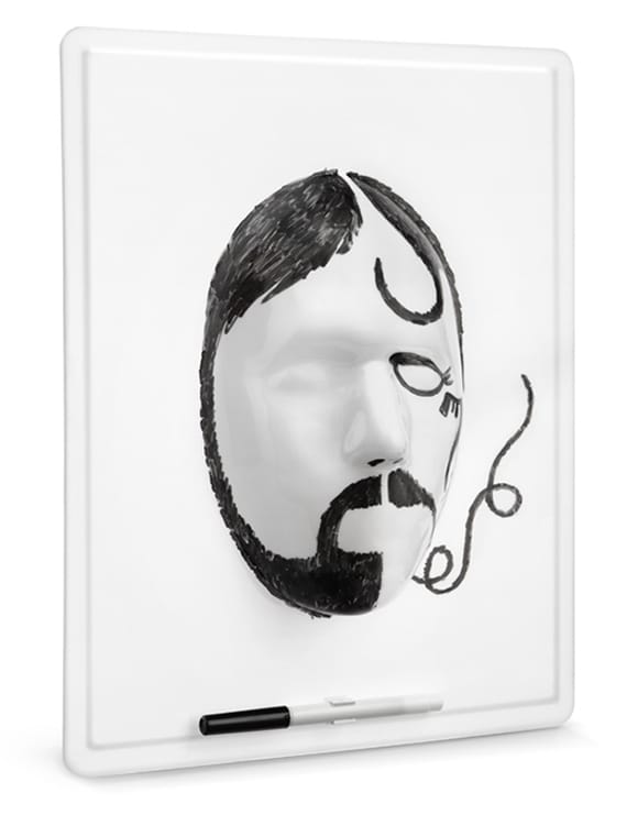 3D Face Whiteboard Spices Up All The Boring Notes 