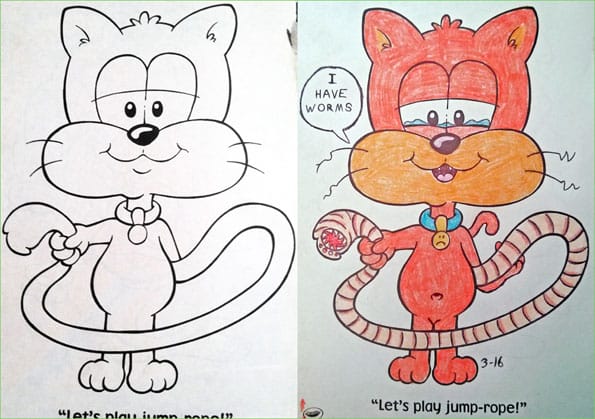 Coloring Book Pages Turned Morbid