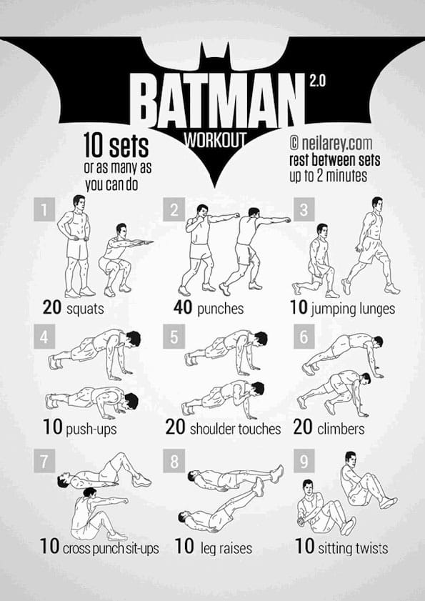 Work Outs Inspired By Batman & More Shows & Movies