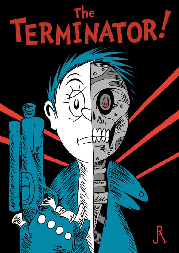 Scary Movies & Games Done Up In The Style Of Dr. Seuss
