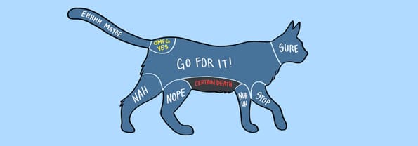 LOL: A Diagram Depicts Where To Pet Animals