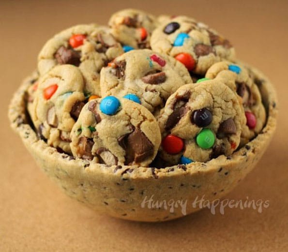 Chocolate Chip Cookie Bowl Made Out Of Chocolate Chip Cookies