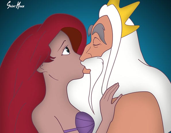 Princest Diaries: Disney Princesses Getting Kissed On By Their Dads
