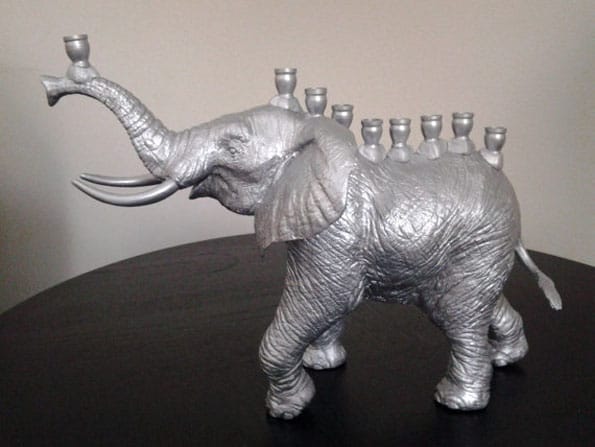 elephant-menorah