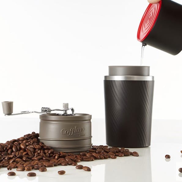 This All-In-One Coffee Maker Grinds, Brews & Contains Coffee