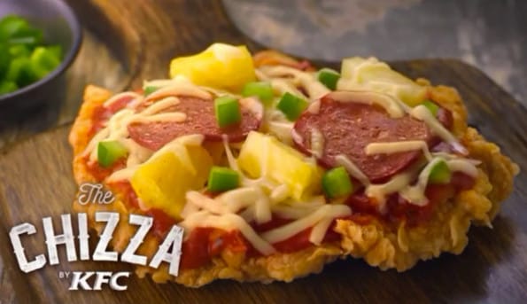 KFC's Newest Creation: The Chizza, A Chicken-Crusted Pizza