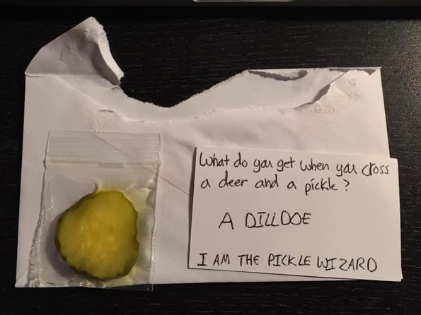 Want To Freak Someone Out? Anonymously Send A Pickle Slice