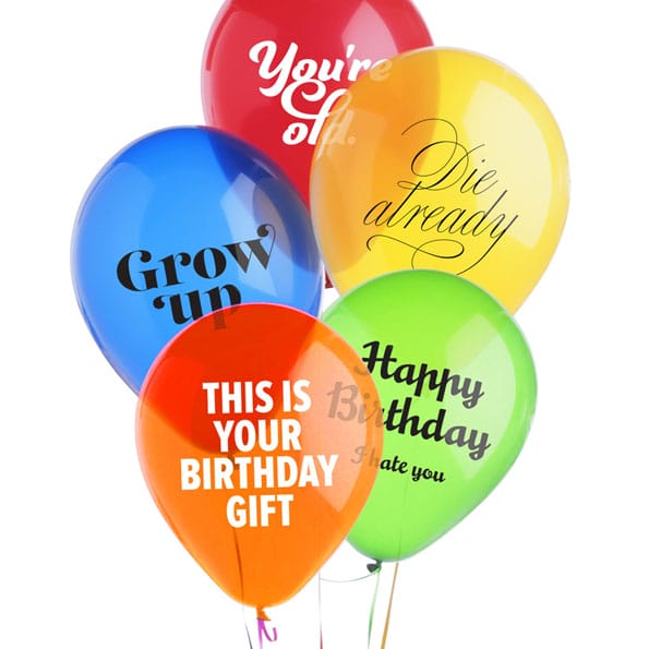 Celebrate The Jerks In Your Life With These Mean Balloons