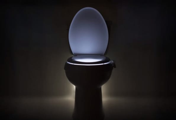 The Illumibowl Is A Toilet Seat Light For Peeing In The Dark