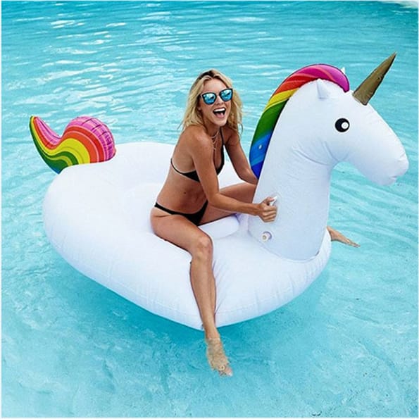 The Giant Inflatable Unicorn Pool Float Of Your Dreams