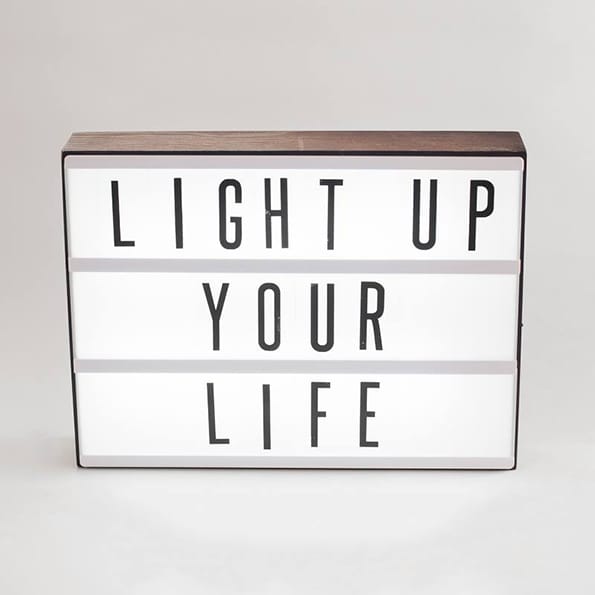 Express Yourself With This Personal Marquee Lightbox