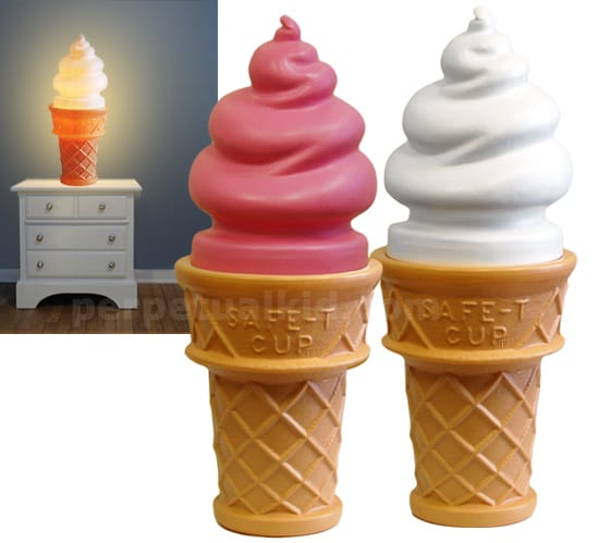 This Giant Ice Cream Cone Lamp Is The Sweetest Lamp There Is